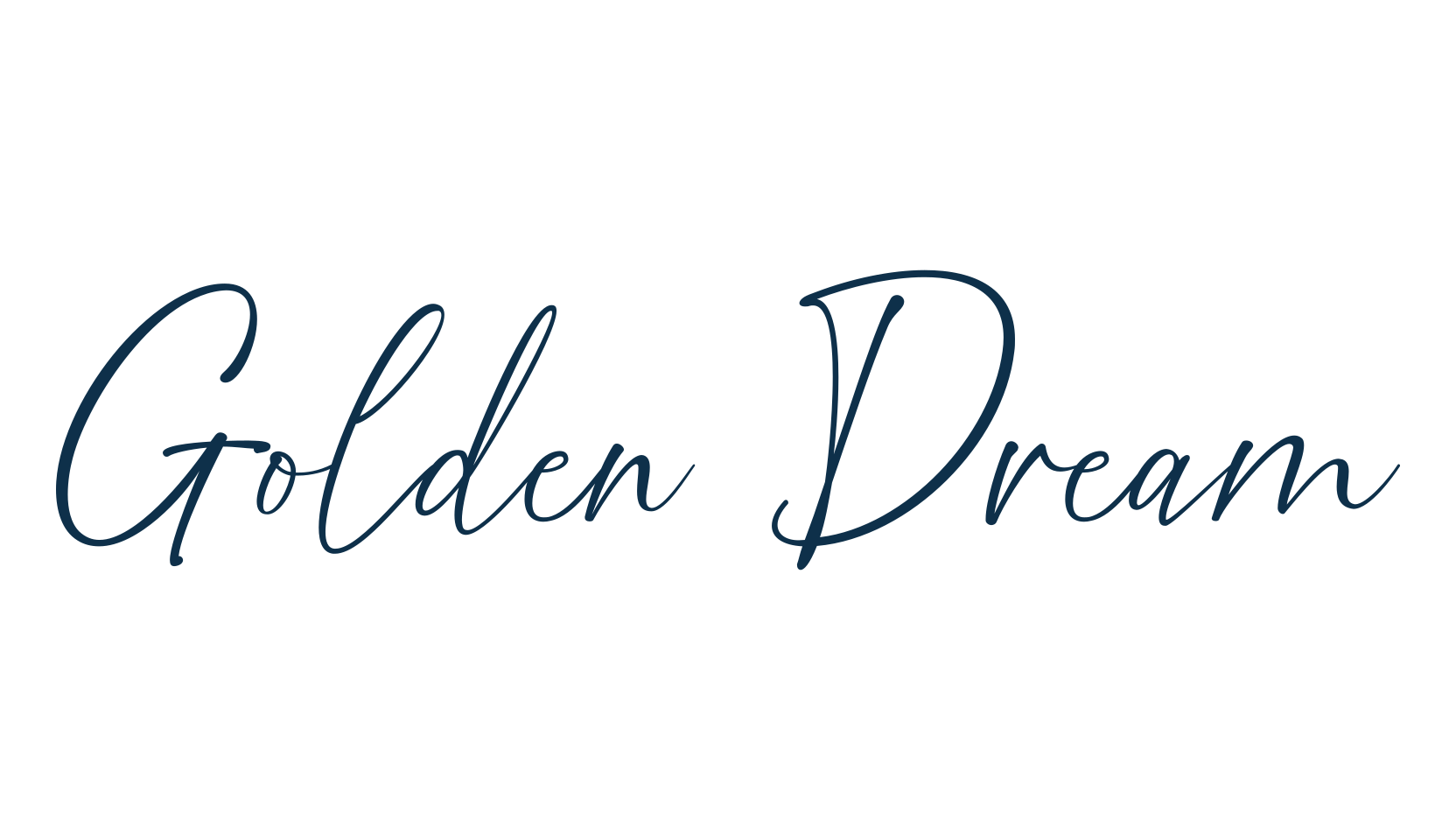 Golden Dream, script handwritten fancy decorative calligraphy font preview