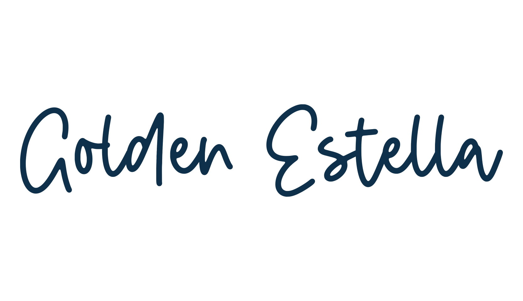 Golden Estella, handwriting font preview