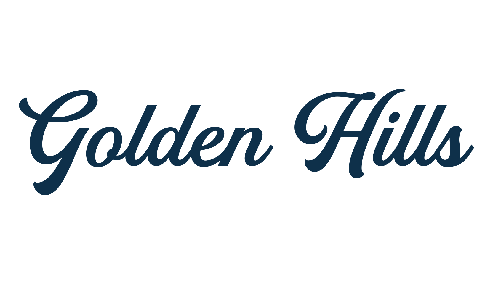 Golden Hills, script calligraphy fancy decorative font preview