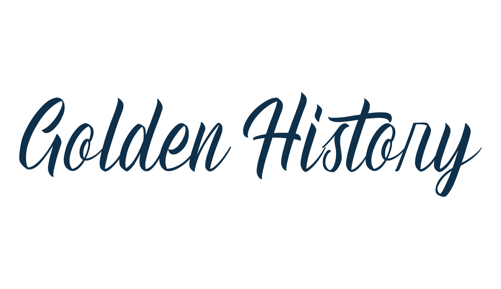 Golden History, script calligraphy fancy decorative font preview