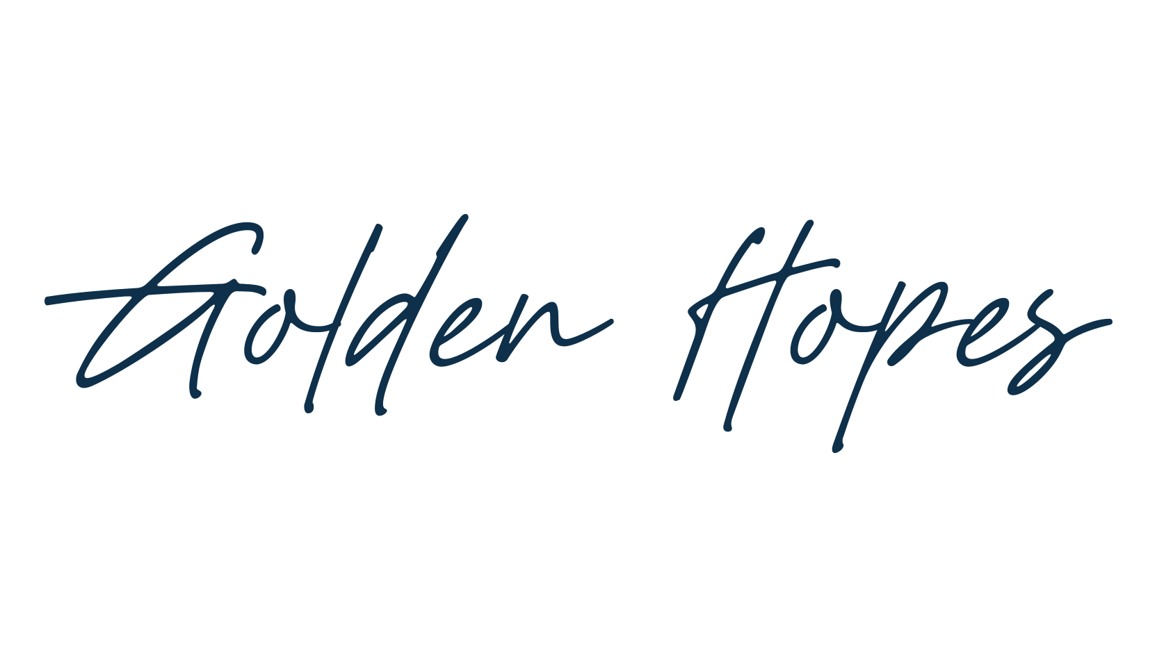 Golden Hopes, script handwritten fancy decorative calligraphy font preview