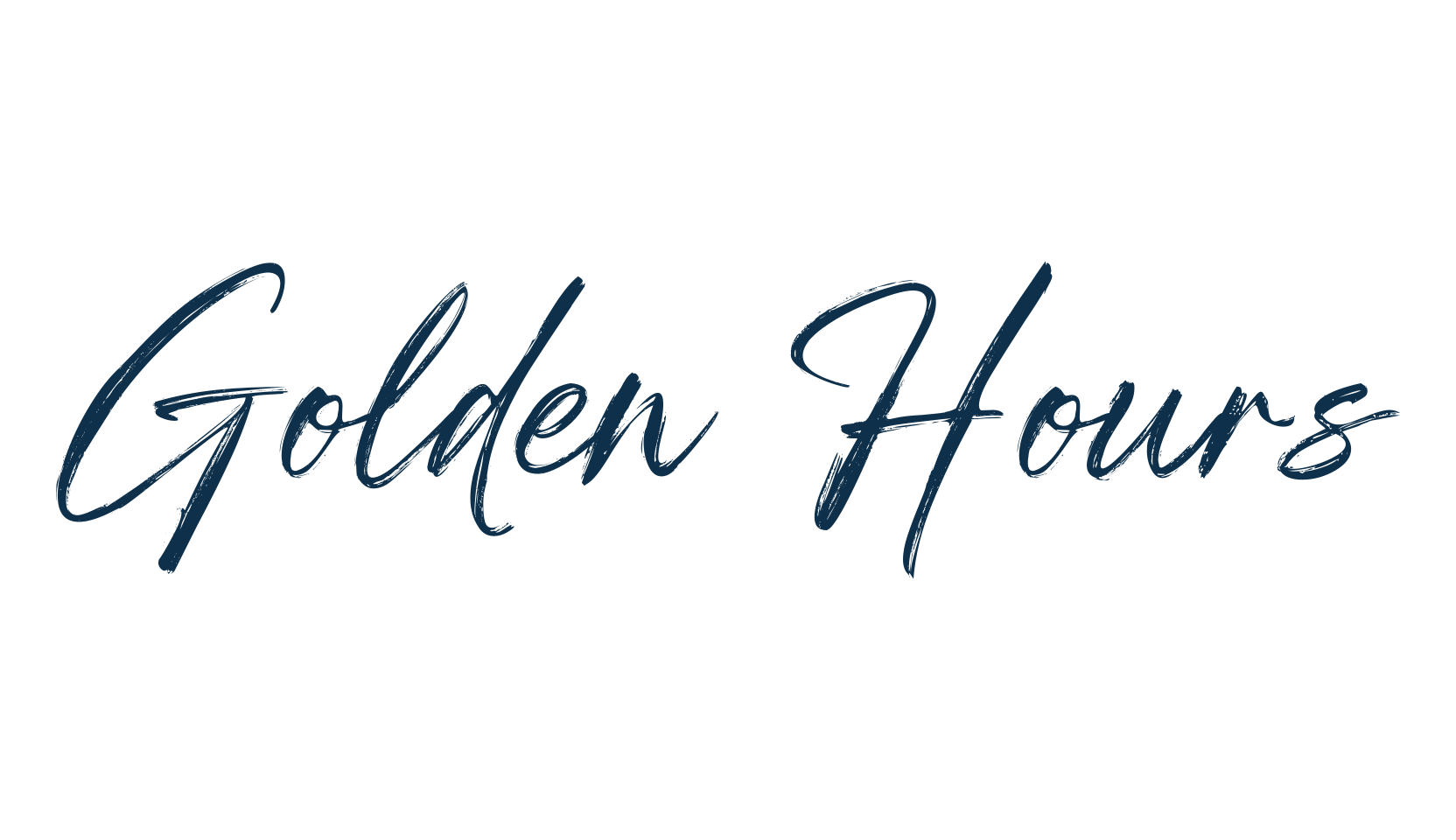 Golden Hours, script brush fancy decorative calligraphy font preview