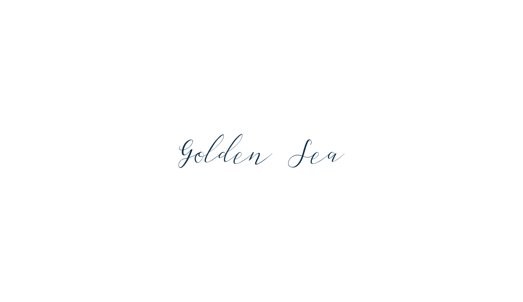 Golden Sea, script calligraphy fancy decorative font preview