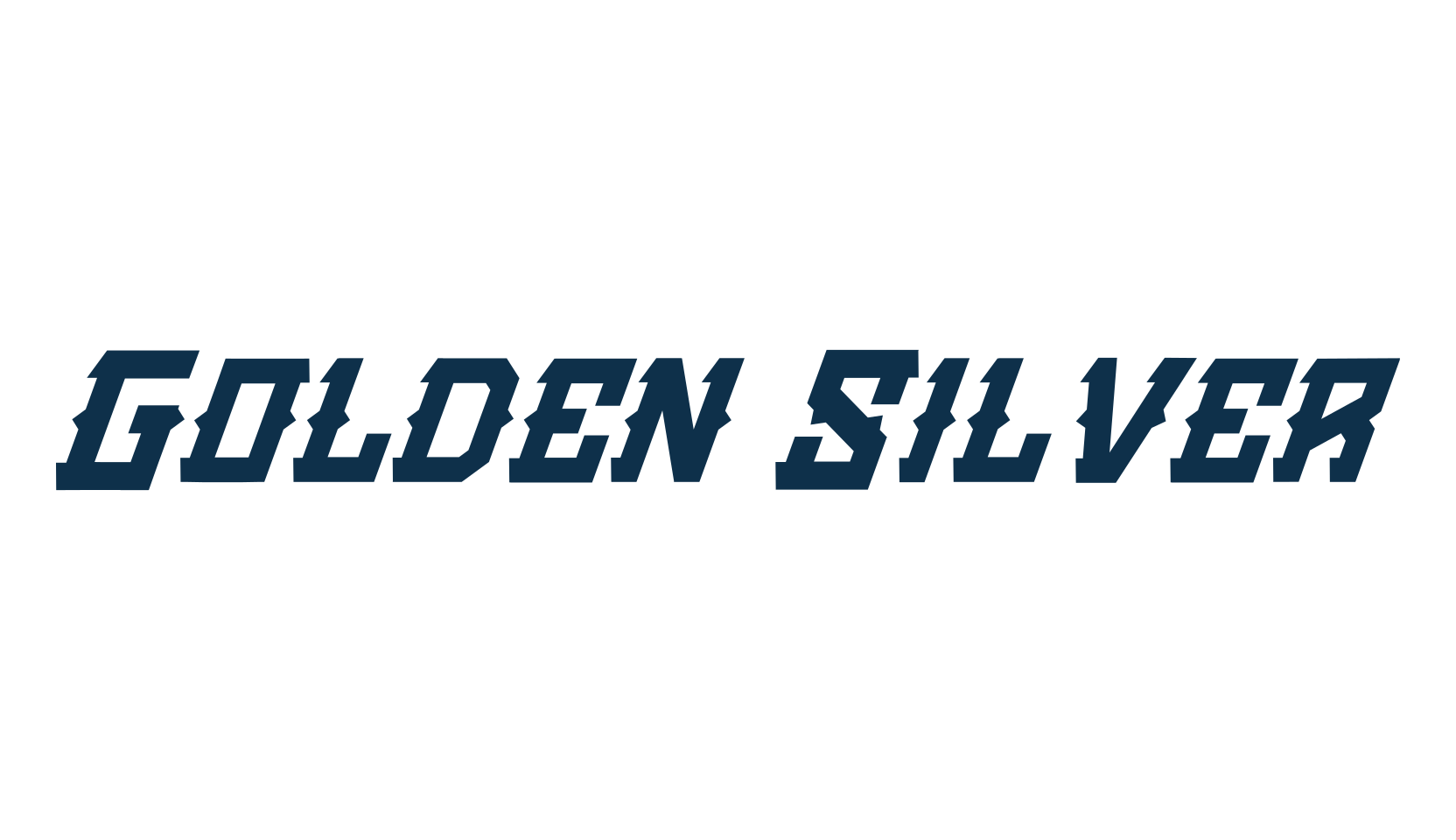 Golden Silver, modern font preview