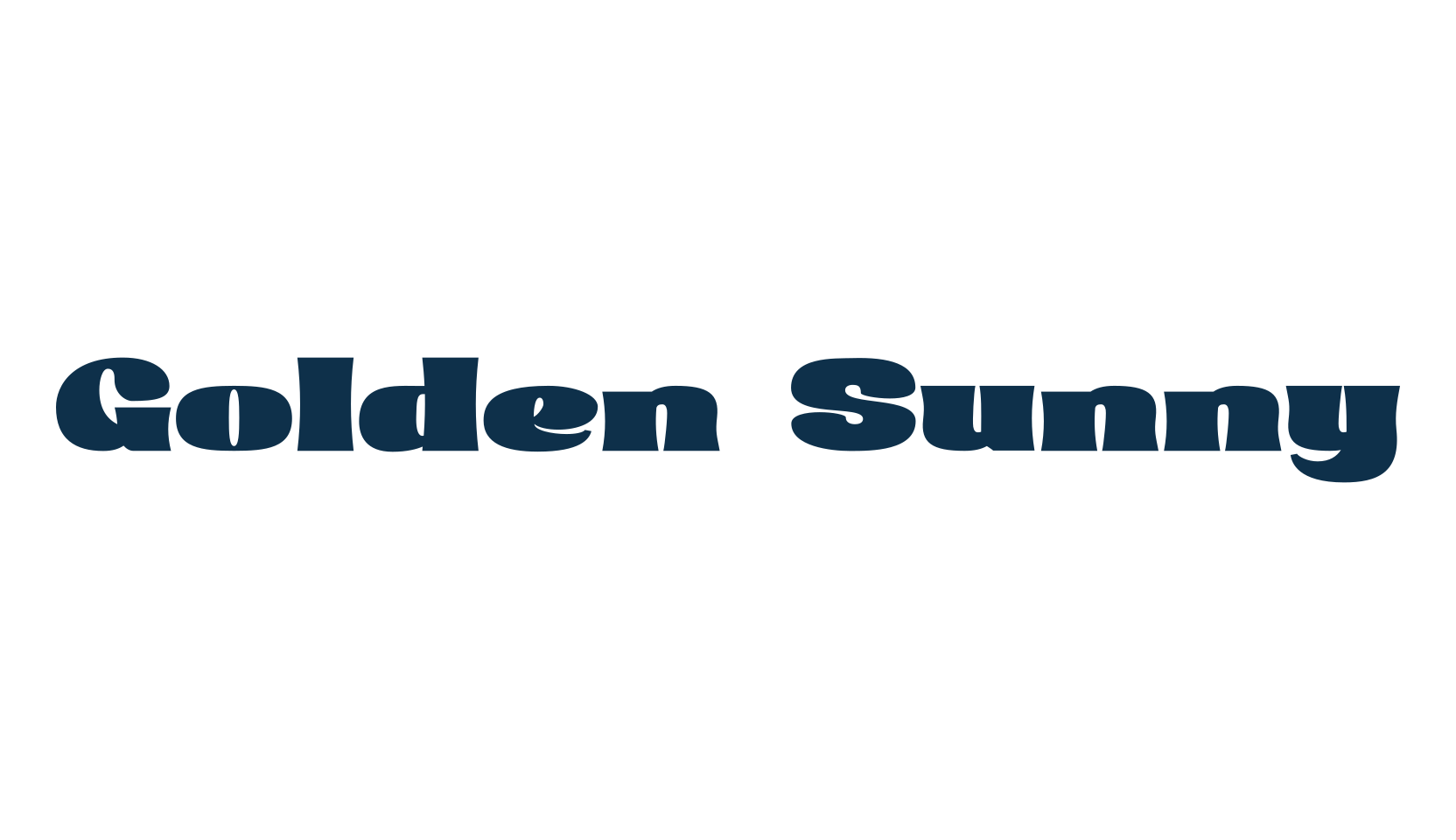 Golden Sunny, serif font preview