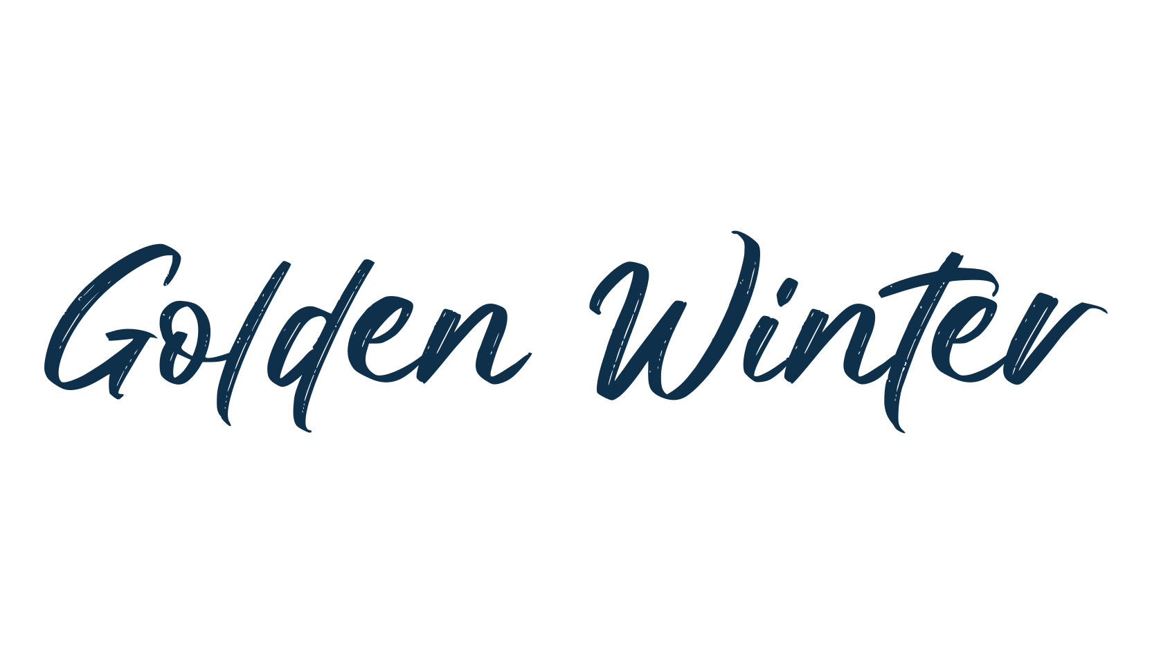 Golden Winter, script brush fancy decorative calligraphy font preview