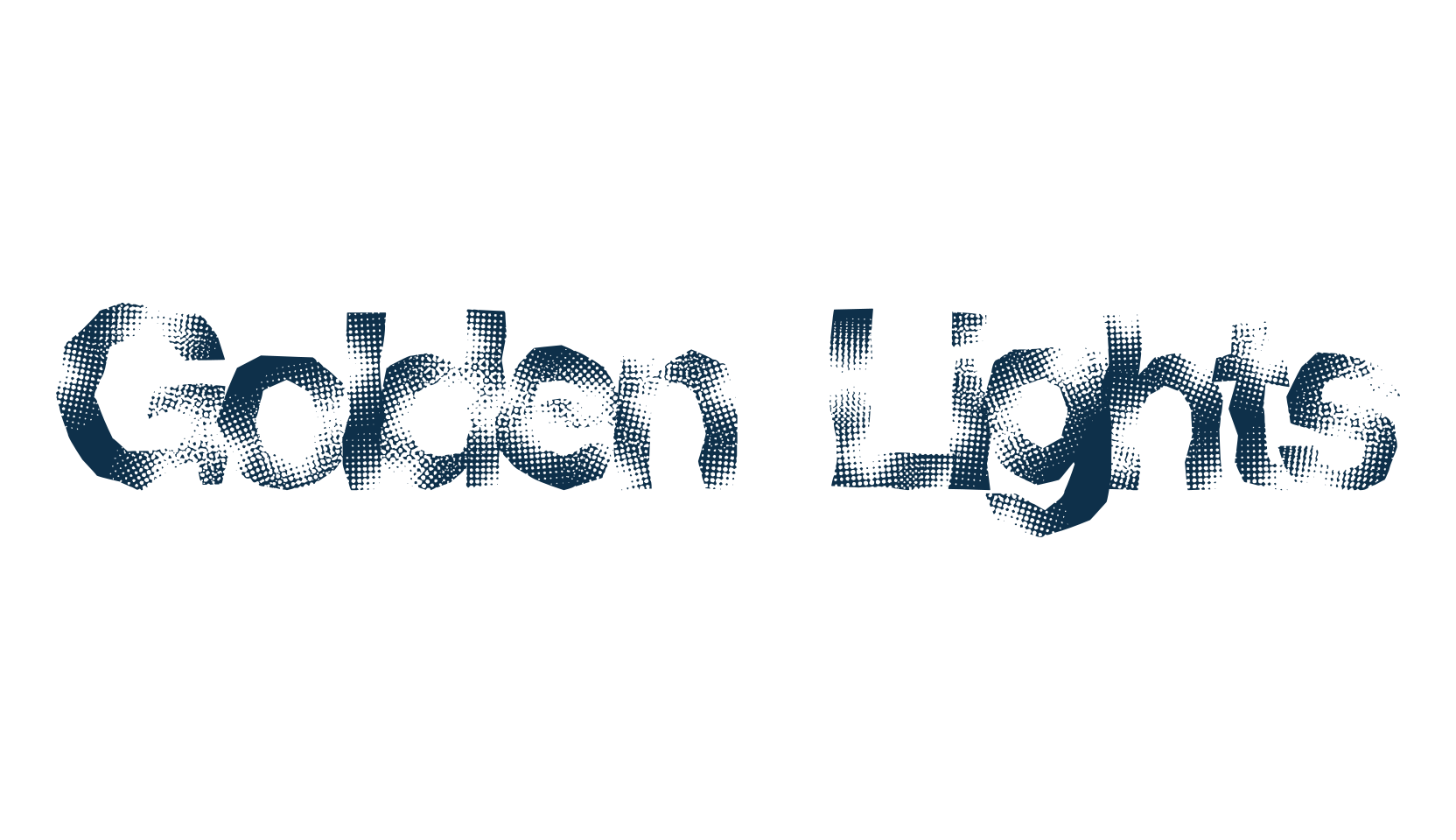 Golden Lights (goldenlights), fancy eroded decorative font preview