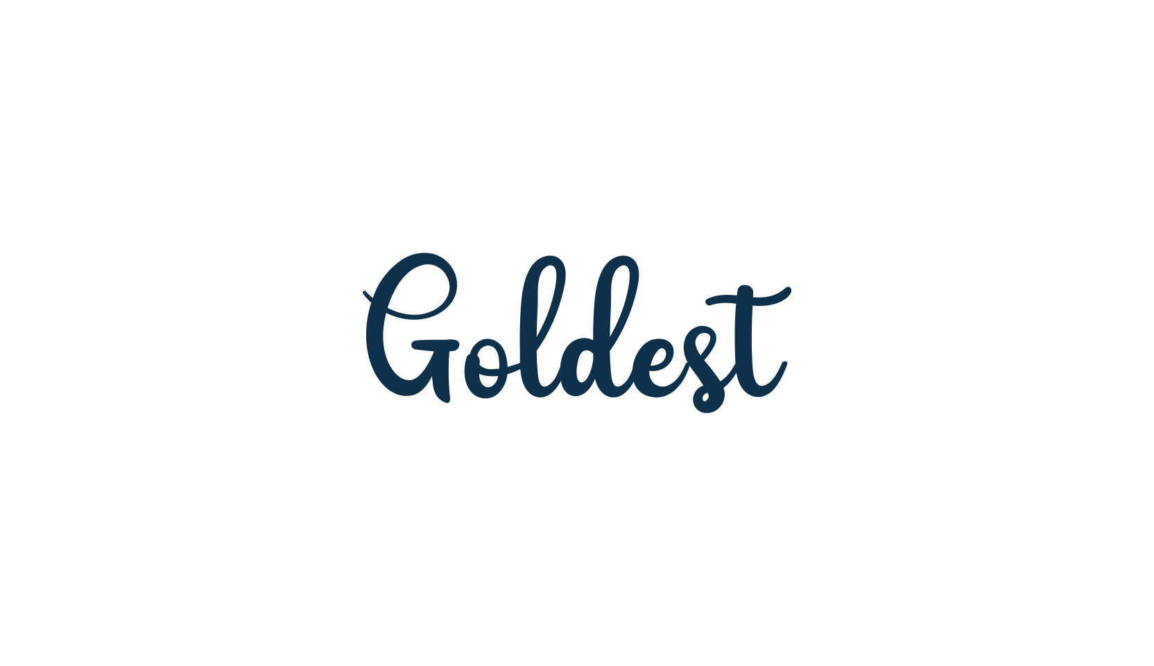 Goldest, handwriting font preview