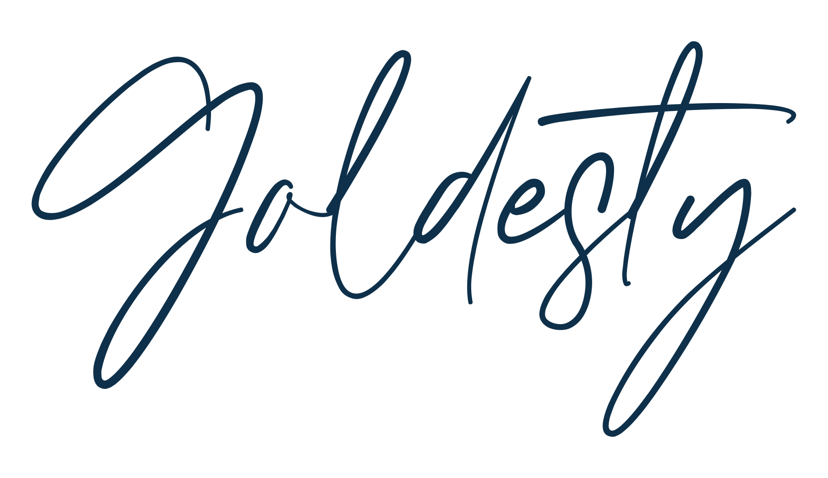 Goldesty, handwriting font preview