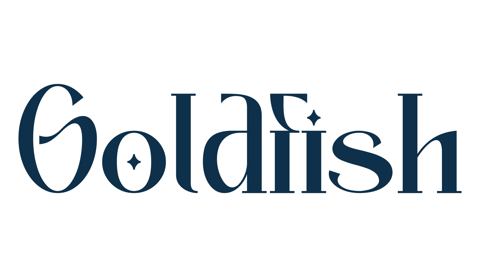 Goldfish, basic serif font preview