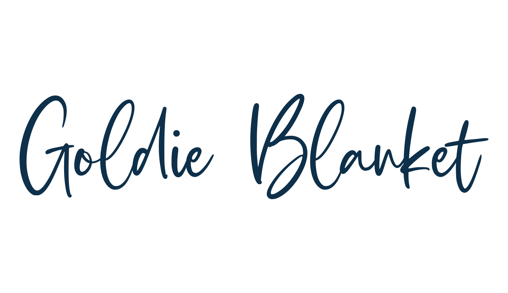 Goldie Blanket, script handwritten fancy decorative calligraphy font preview