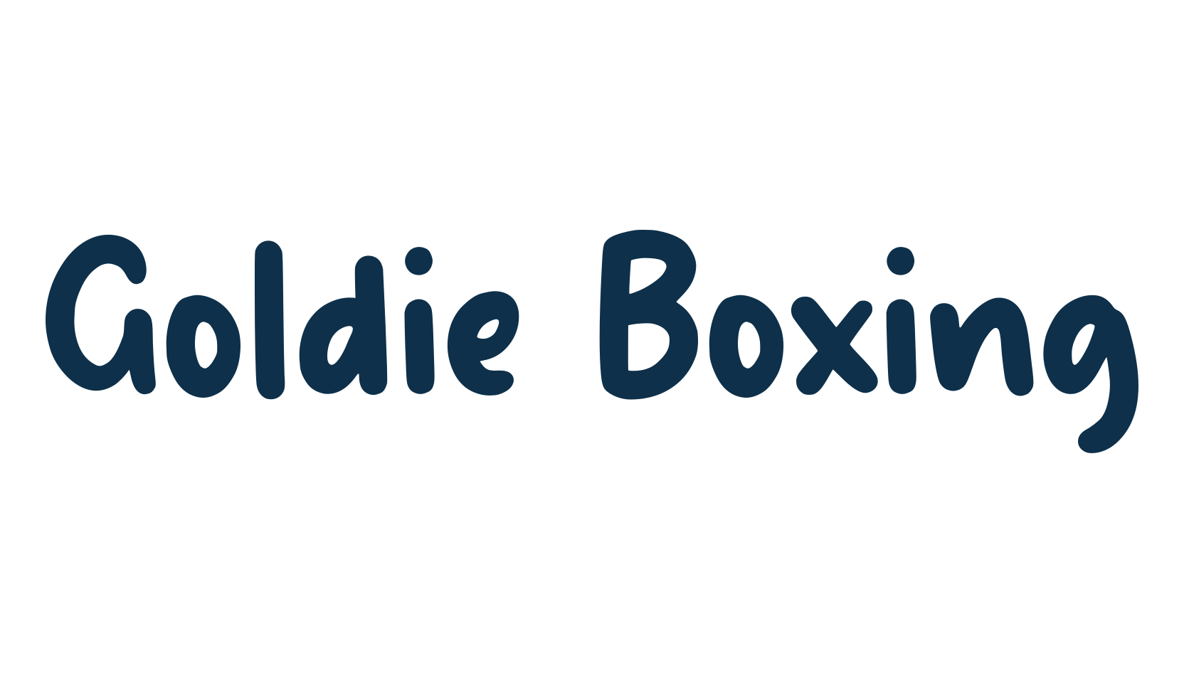 Goldie Boxing, cartoon font preview
