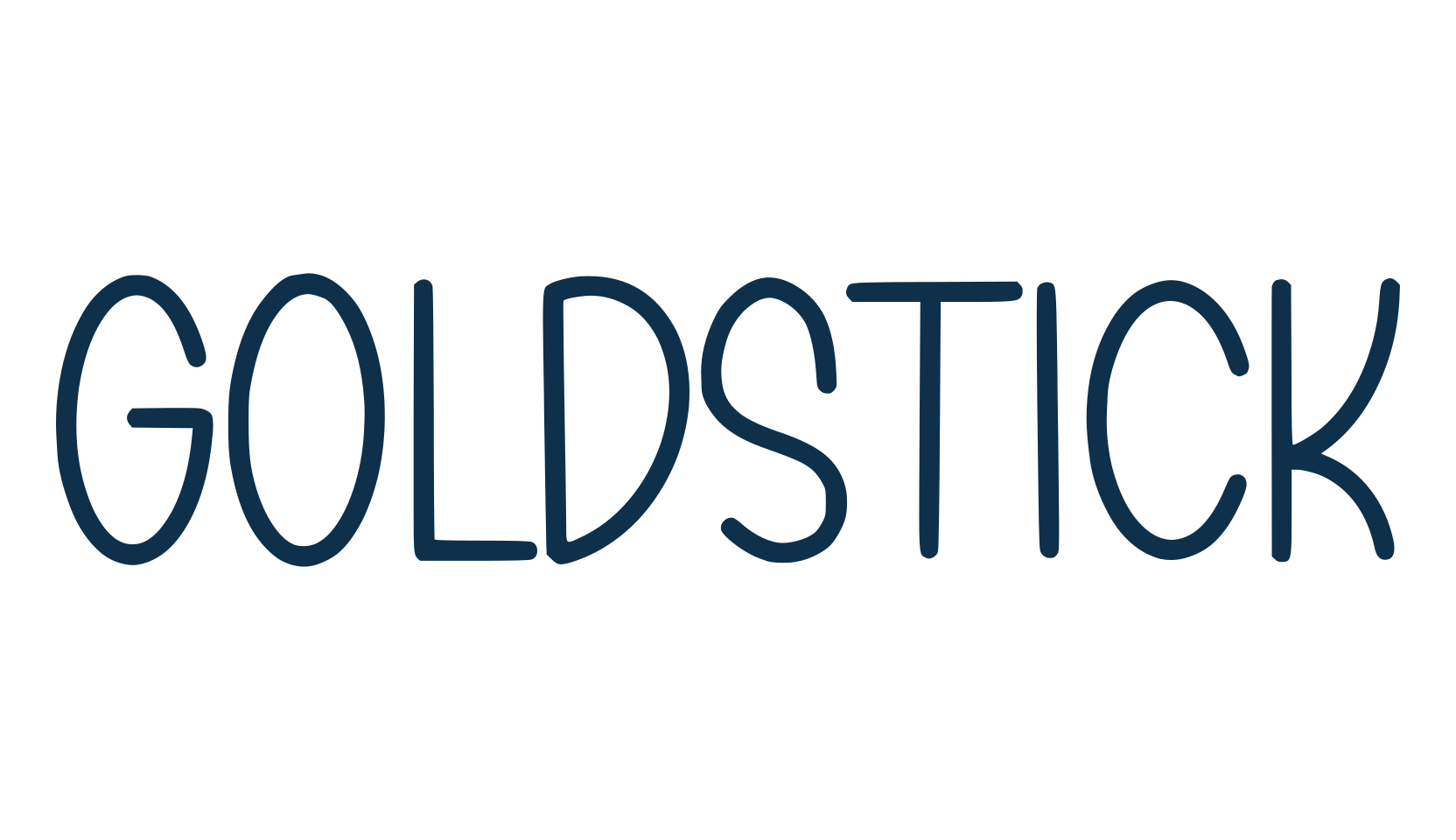 Goldstick, script handwritten fancy decorative calligraphy font preview