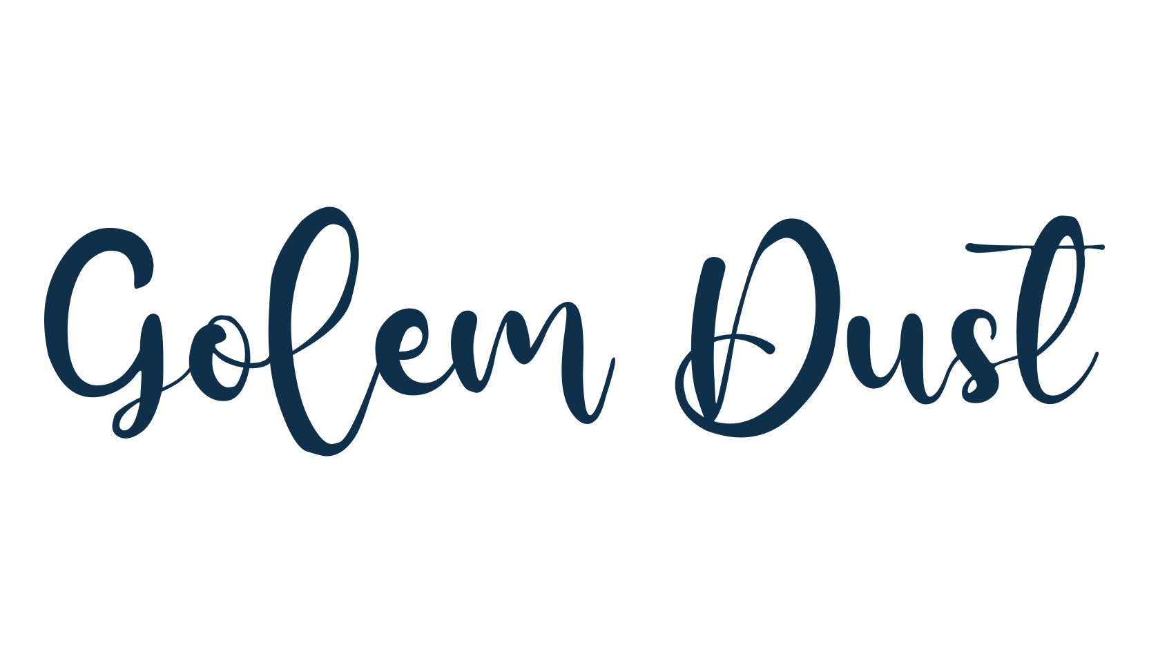Golem Dust, various font preview