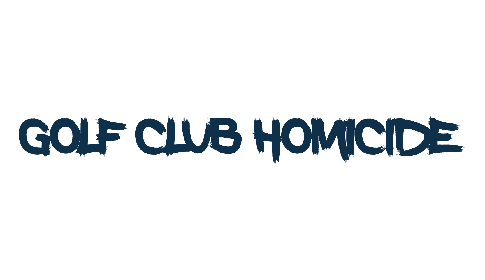 Golf Club Homicide, holiday halloween fancy decorative horror font preview