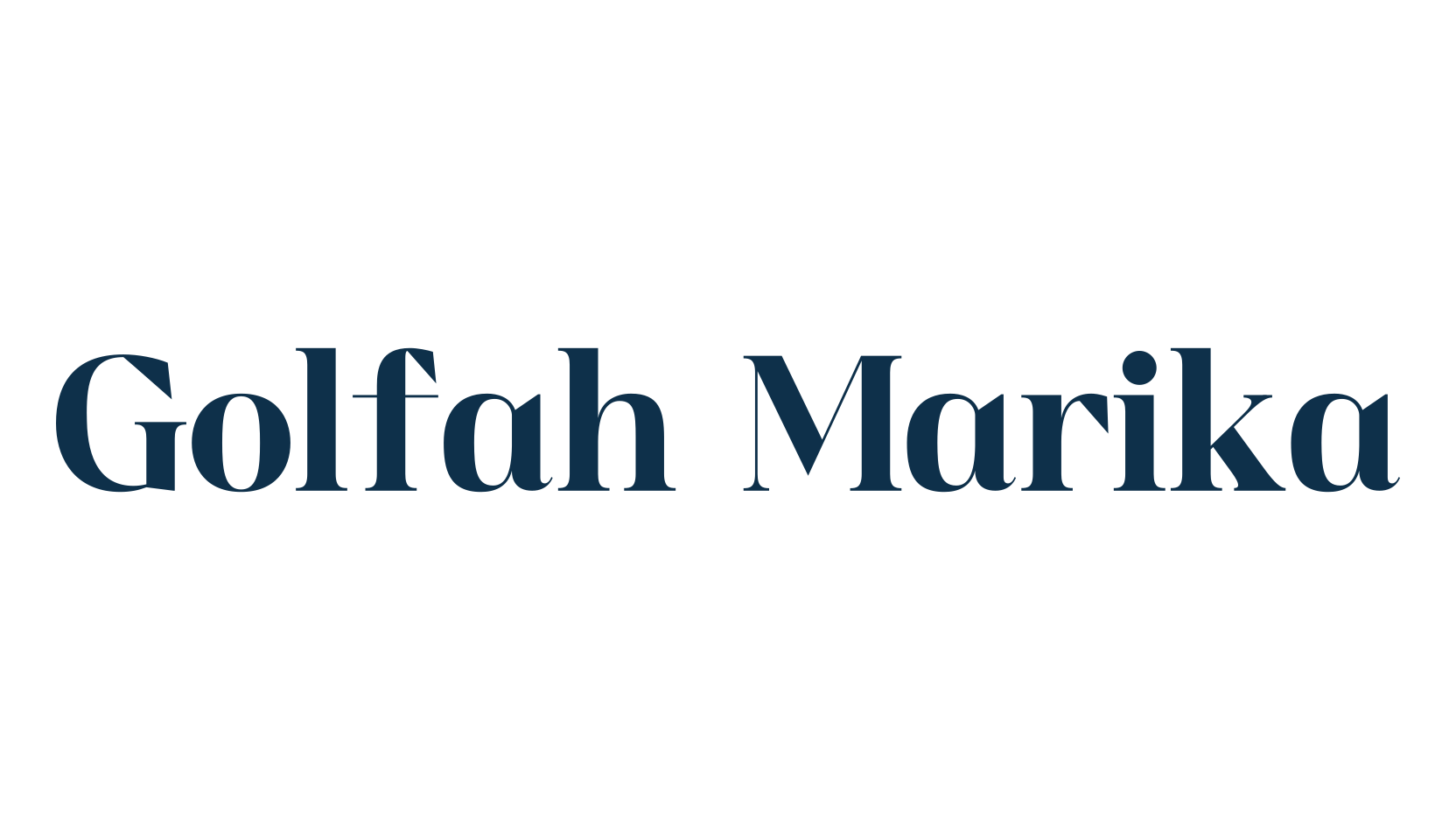 Golfah Marika, basic serif font preview