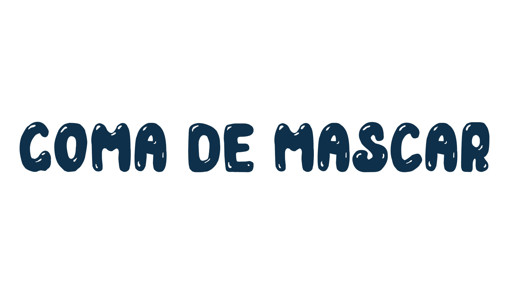 Goma de Mascar, fancy cartoon decorative font preview
