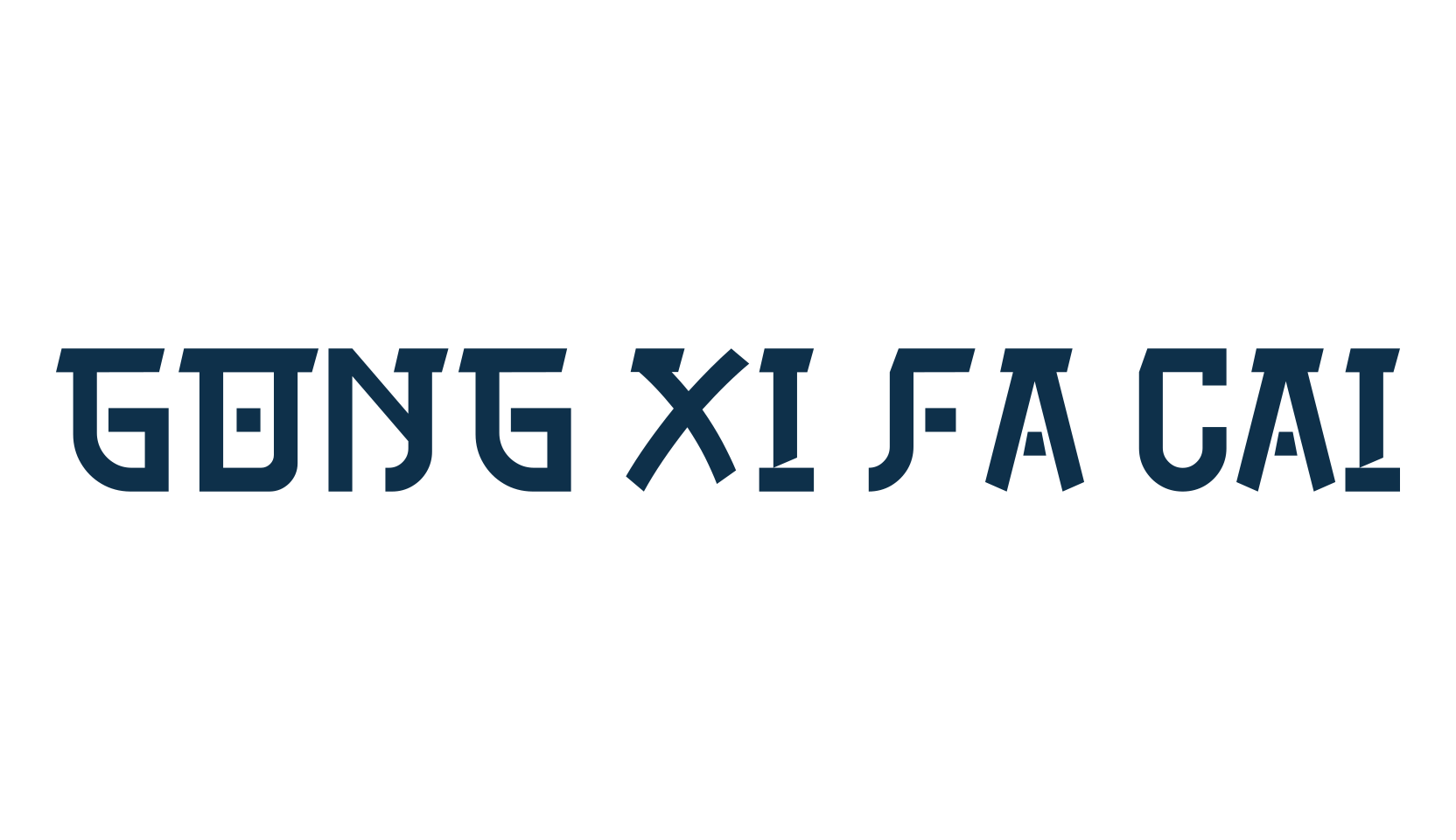 Gong Xi Fa Cai, foreign look chinese, jpn font preview