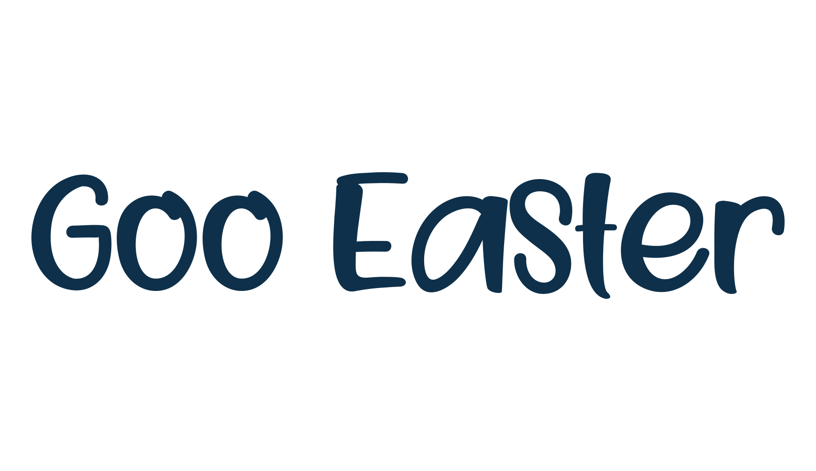 Goo Easter, fancy cartoon decorative font preview