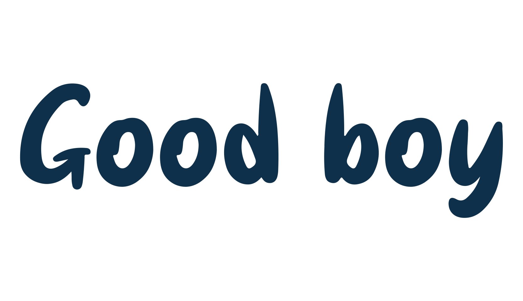 Good boy, fancy various decorative script calligraphy font preview