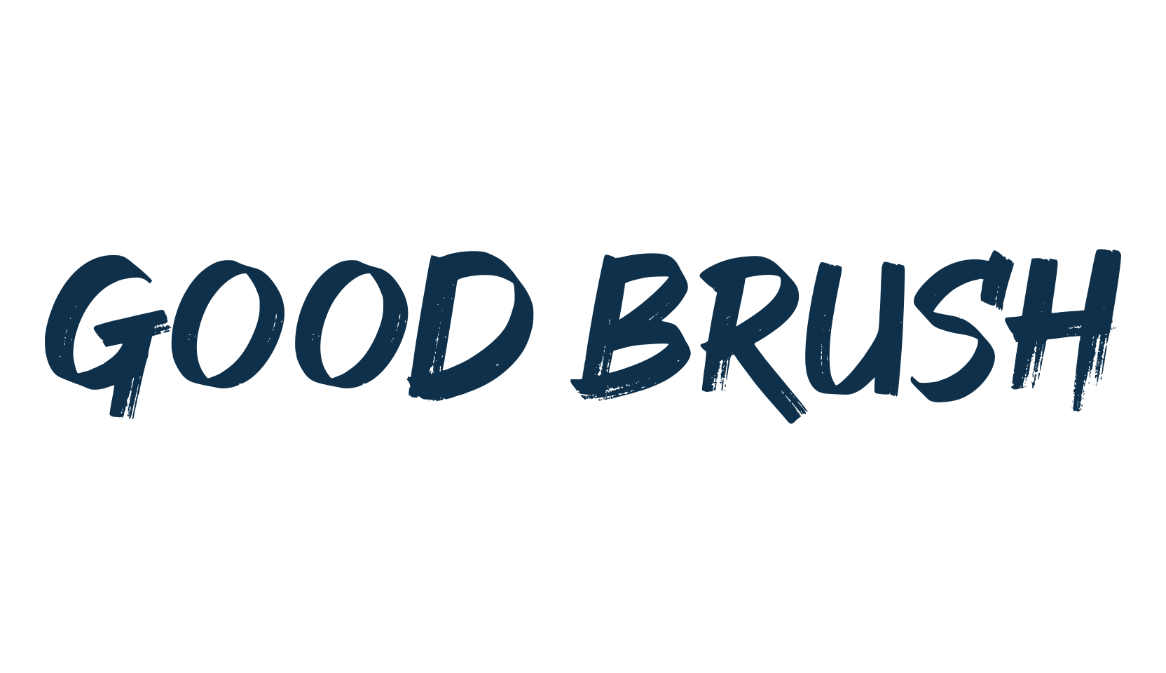 Good Brush, brush font preview