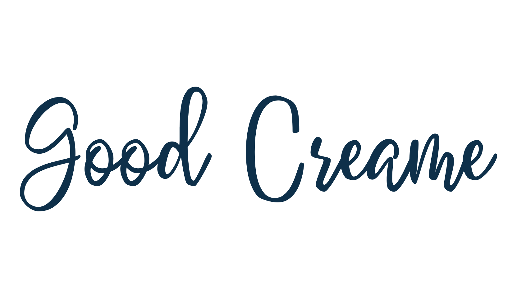 Good Creame, script handwritten fancy decorative calligraphy font preview