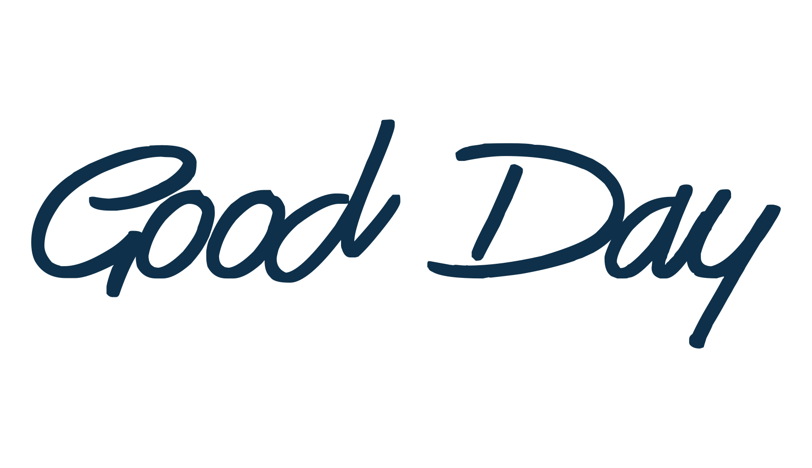 Good Day, handwriting font preview