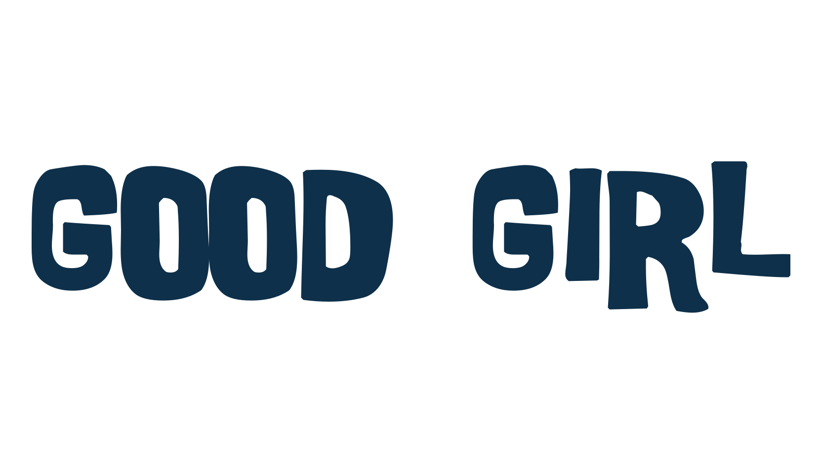 Good Girl, fancy cartoon decorative font preview