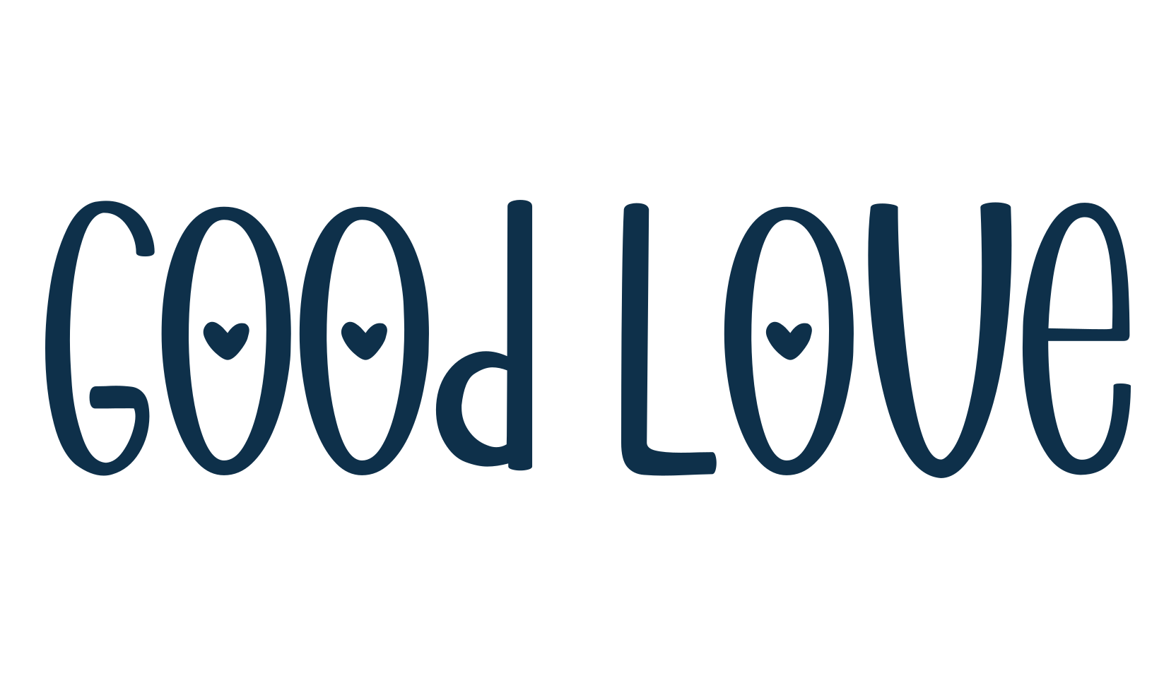 Good Love, fancy cartoon decorative font preview