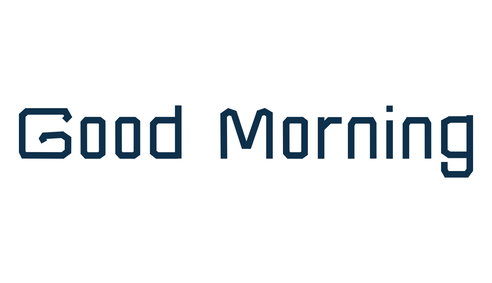 Good Morning (good-morning-4), fancy various decorative font preview