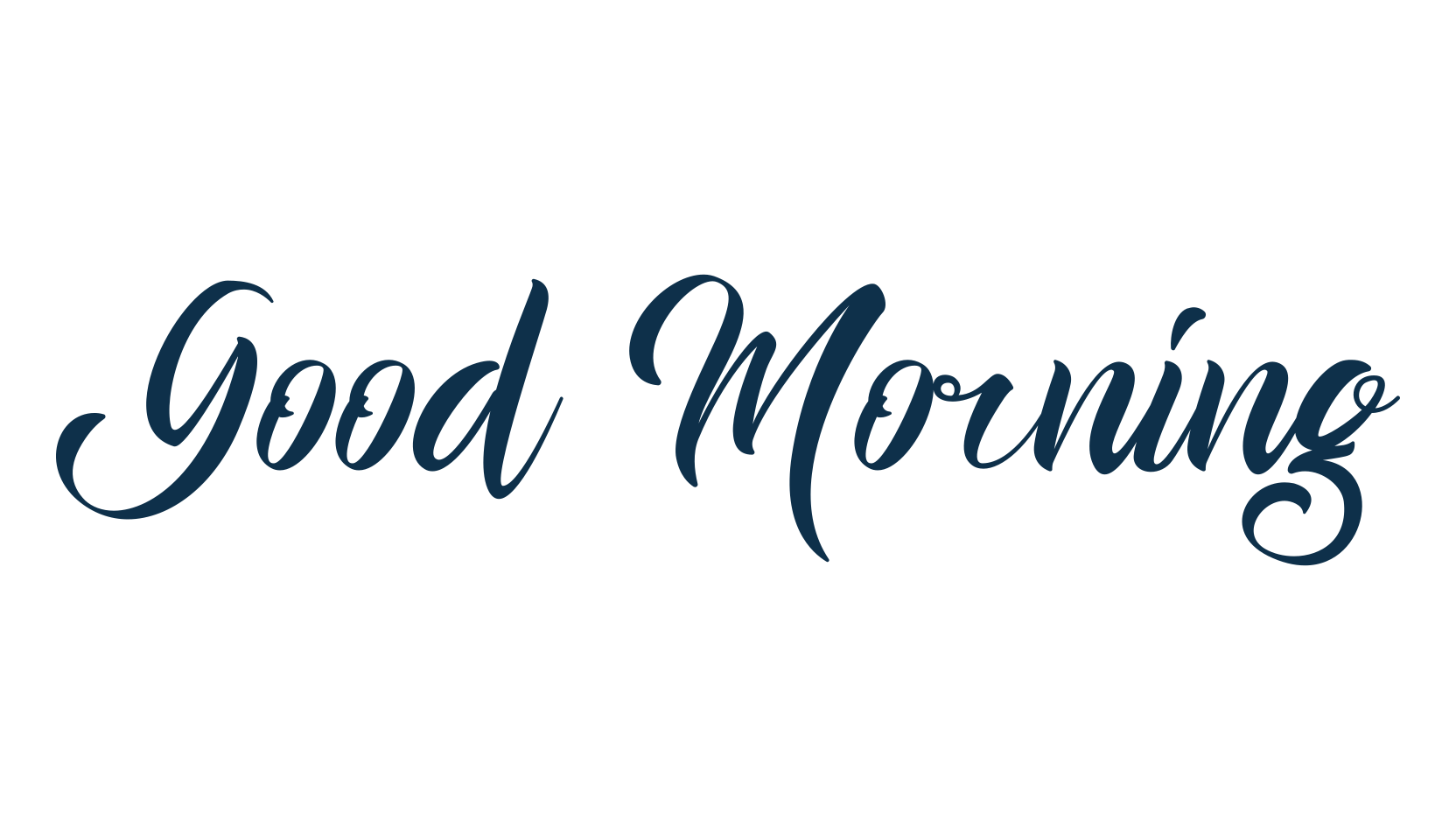 Good Morning (good-morning-5), fancy decorative font preview