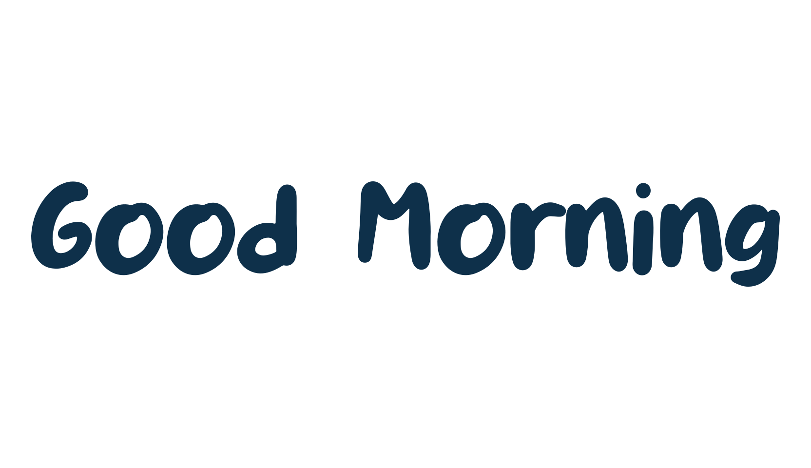 Good Morning (good-morning-8), fancy cartoon decorative font preview
