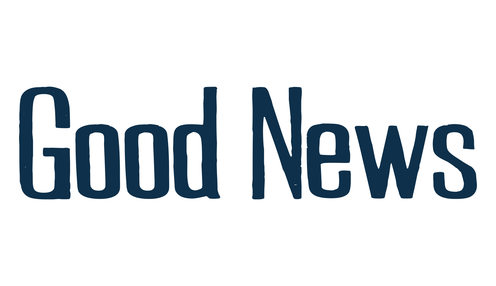 Good News, fancy eroded decorative font preview