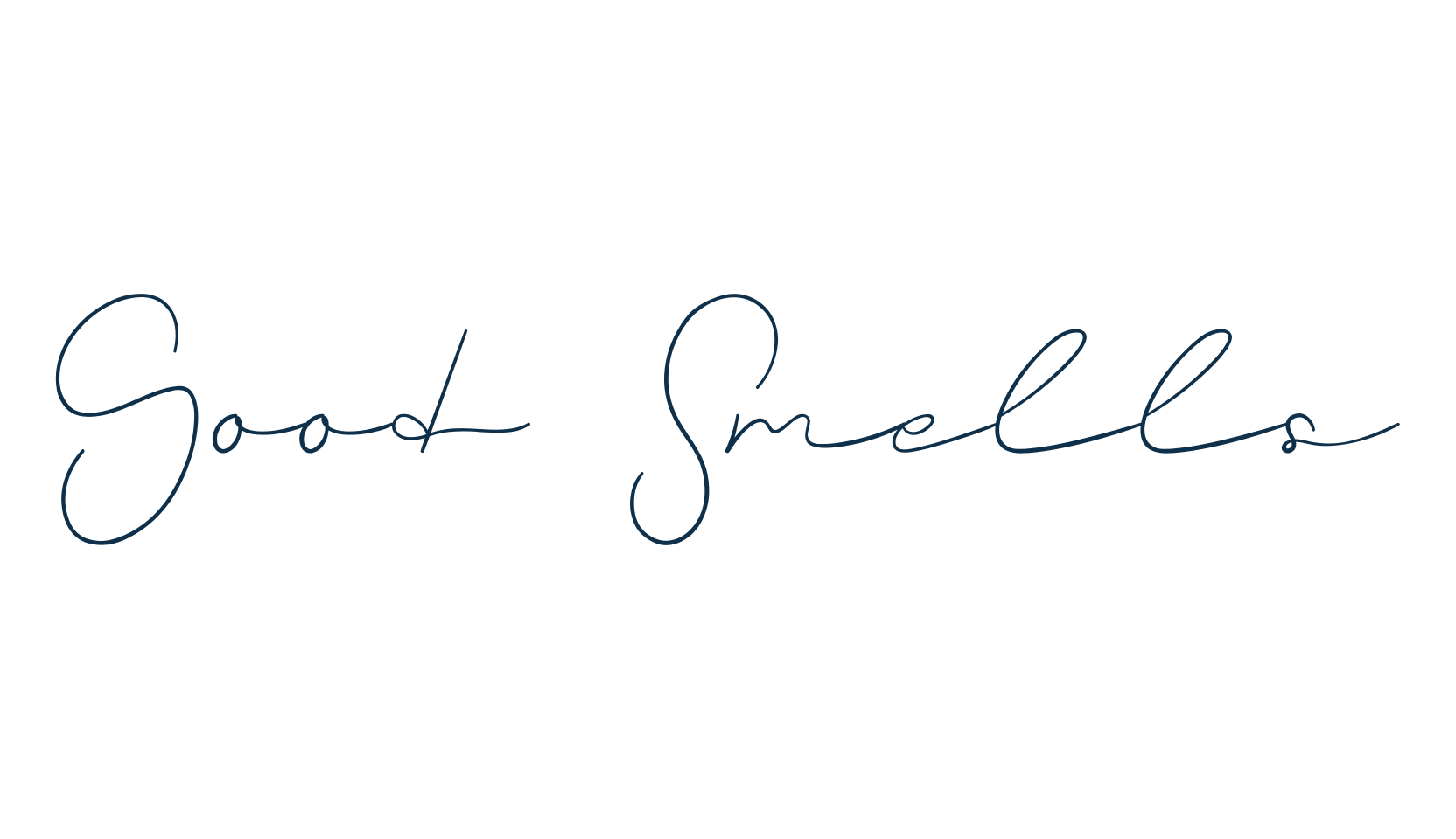Good Smells, handwriting font preview