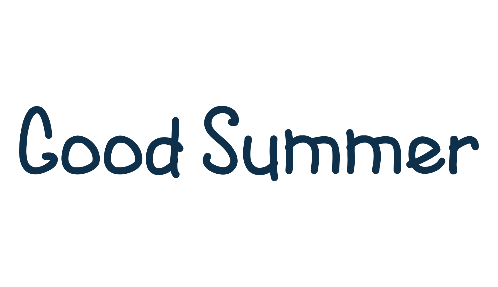 Good Summer, script handwritten fancy decorative calligraphy font preview