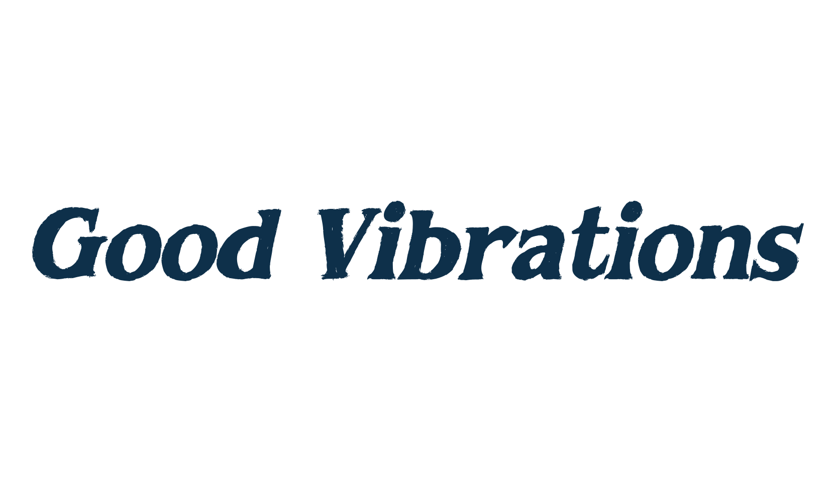 Good Vibrations, fancy retro decorative font preview