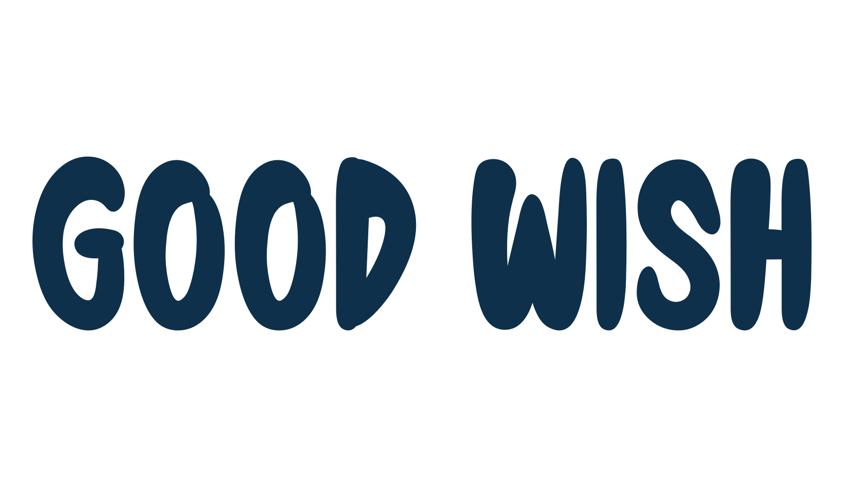 Good Wish, fancy cartoon decorative font preview