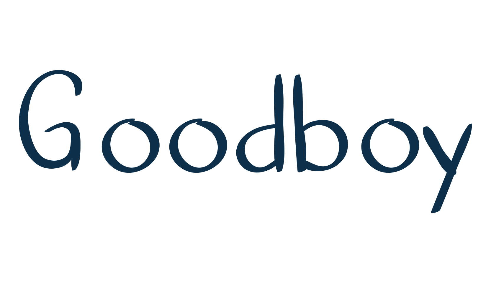 Goodboy, script handwritten fancy decorative calligraphy font preview