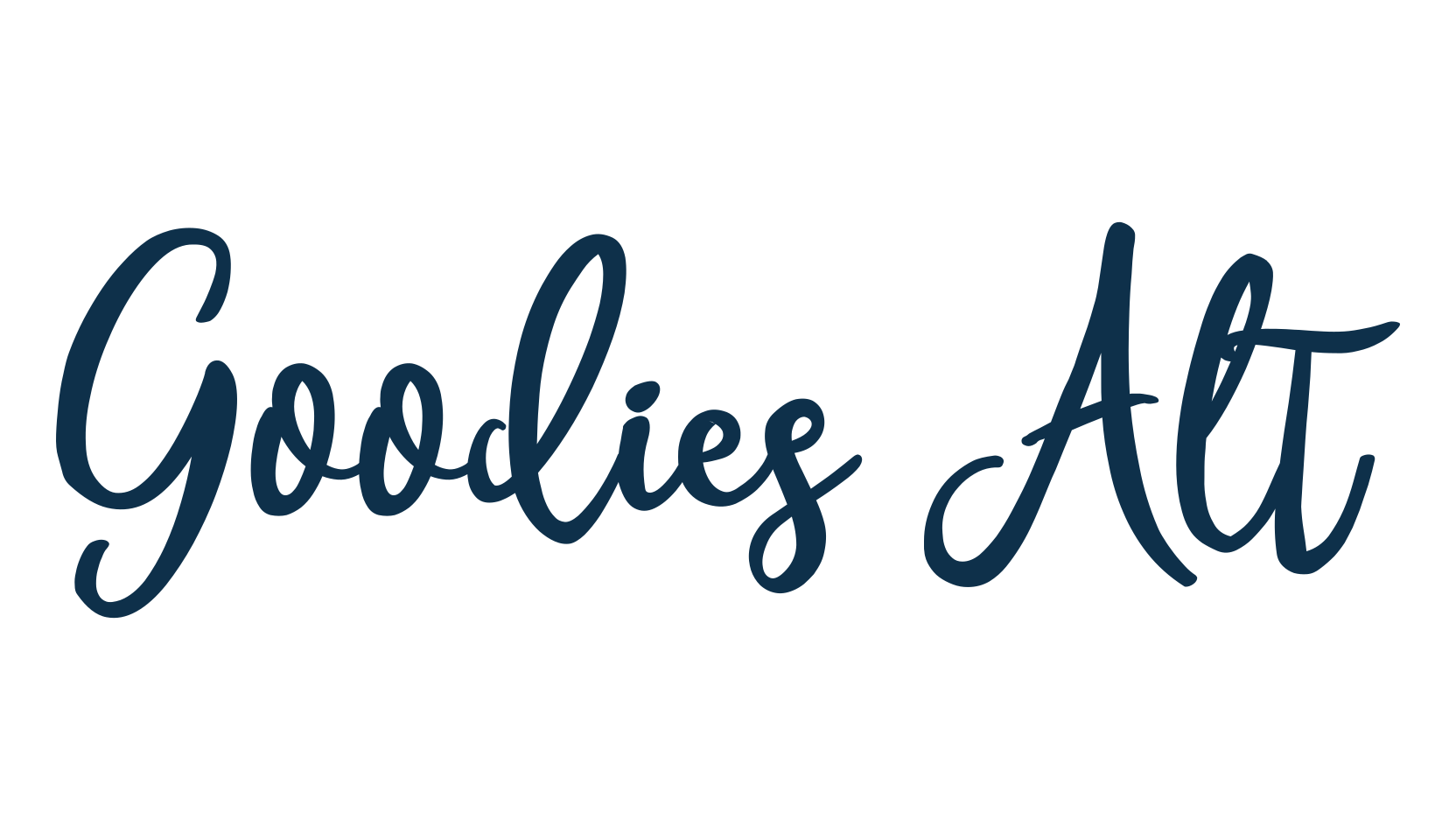 Goodies Alt, script handwritten fancy decorative calligraphy font preview