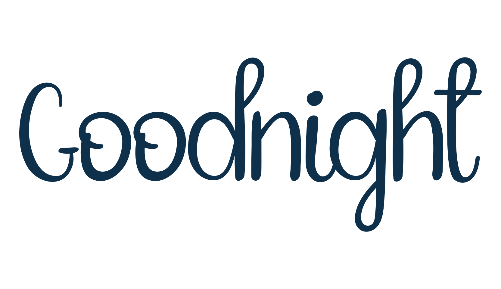Goodnight (goodnight-2), display market font preview