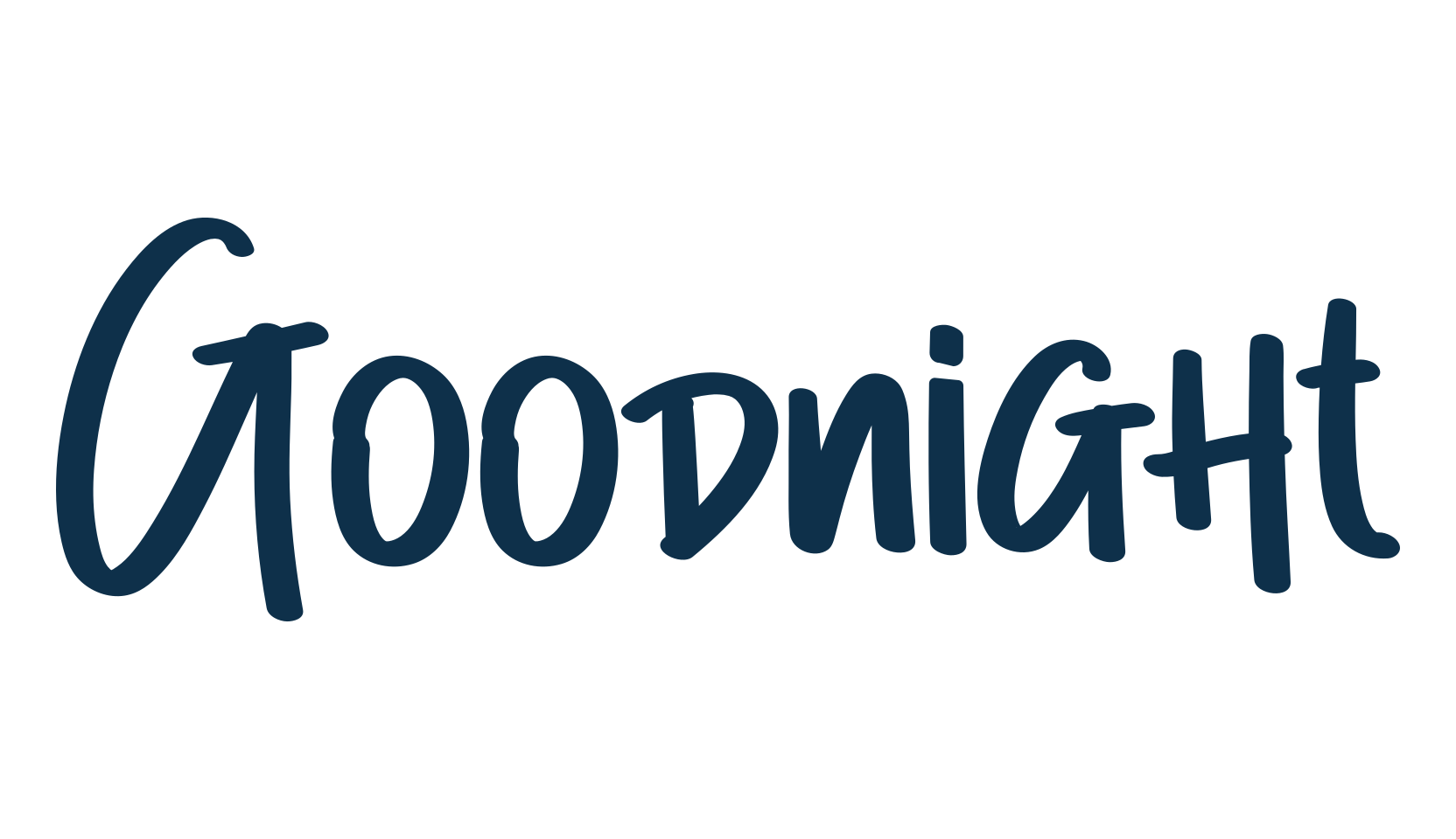 Goodnight (goodnight-3), script handwritten fancy decorative calligraphy font preview