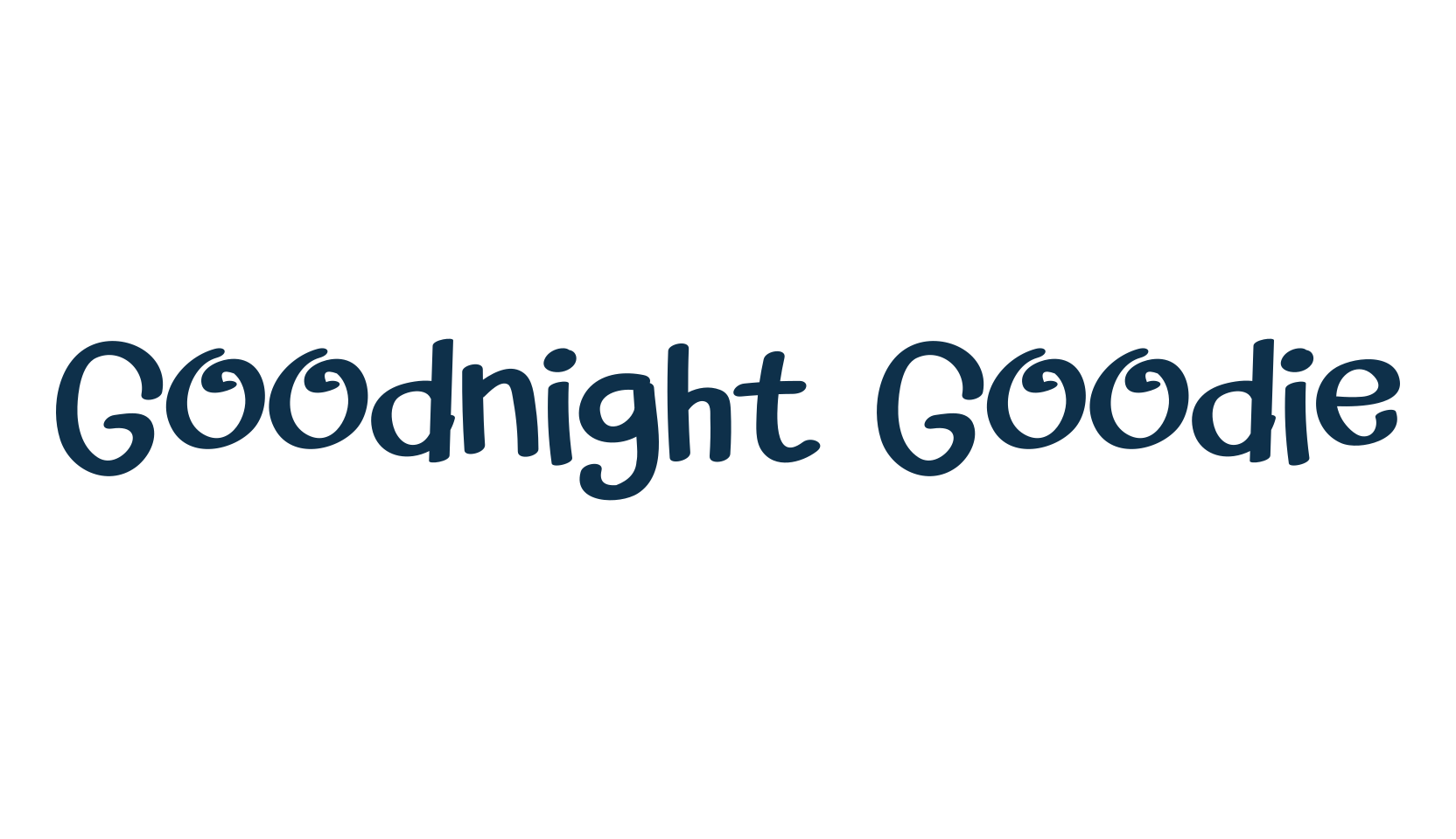 Goodnight Goodie, fancy cartoon decorative comic font preview