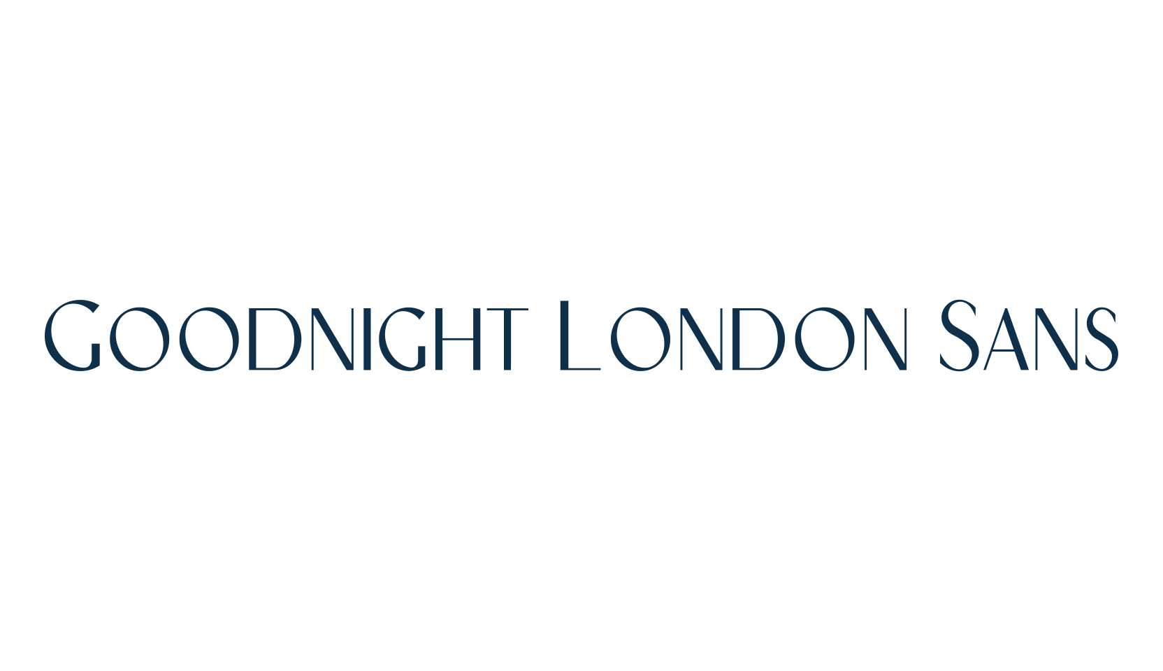 Goodnight London Sans, sans serif font preview