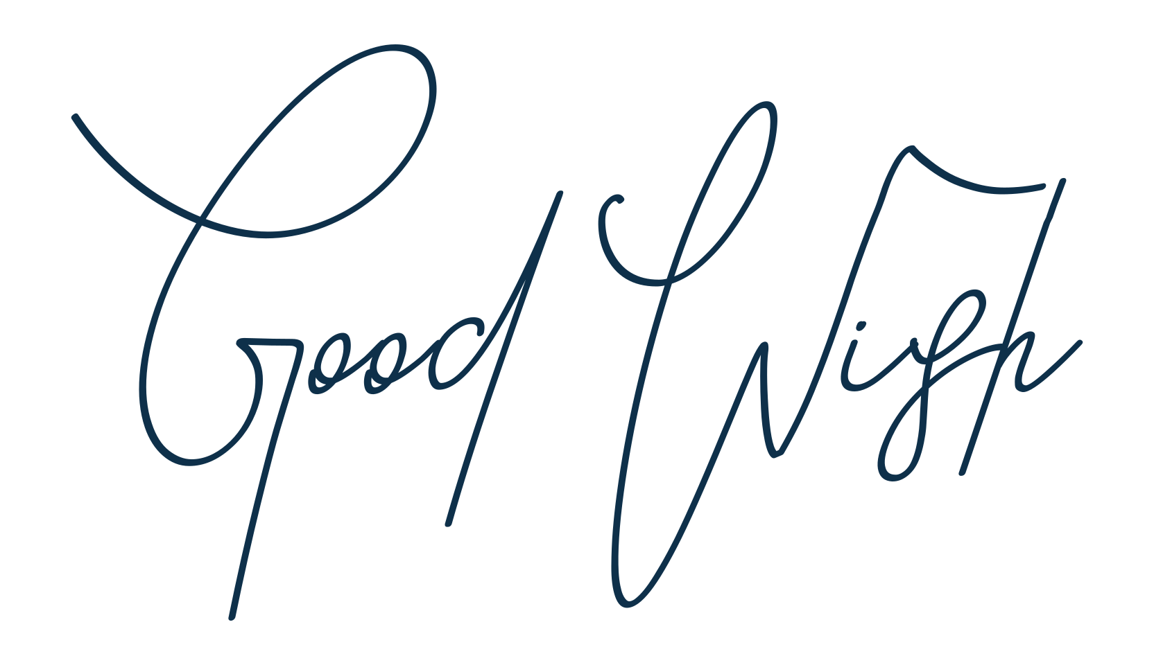 Good Wish (goodwish), handwriting font preview