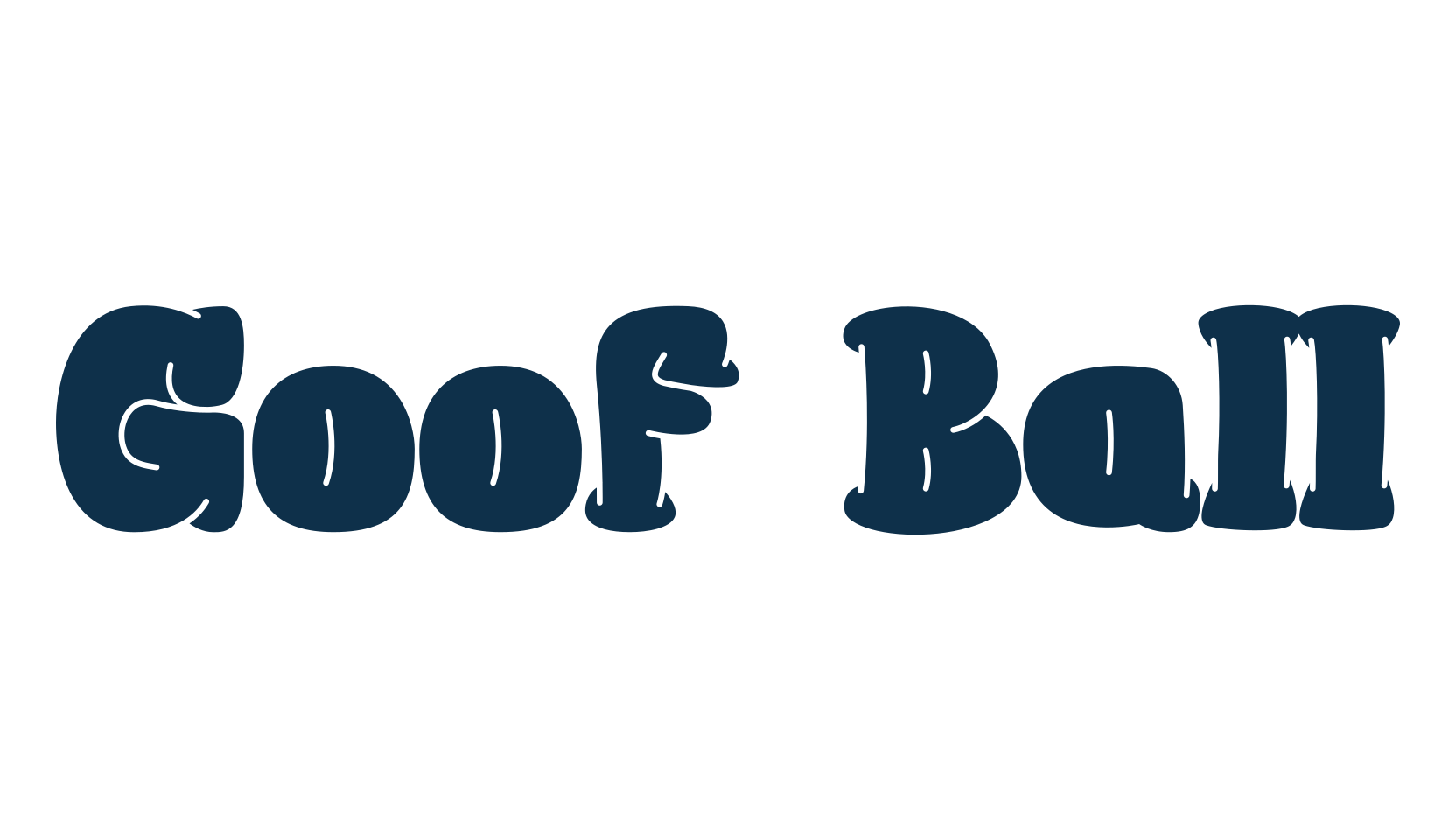 Goof Ball, fancy cartoon decorative font preview