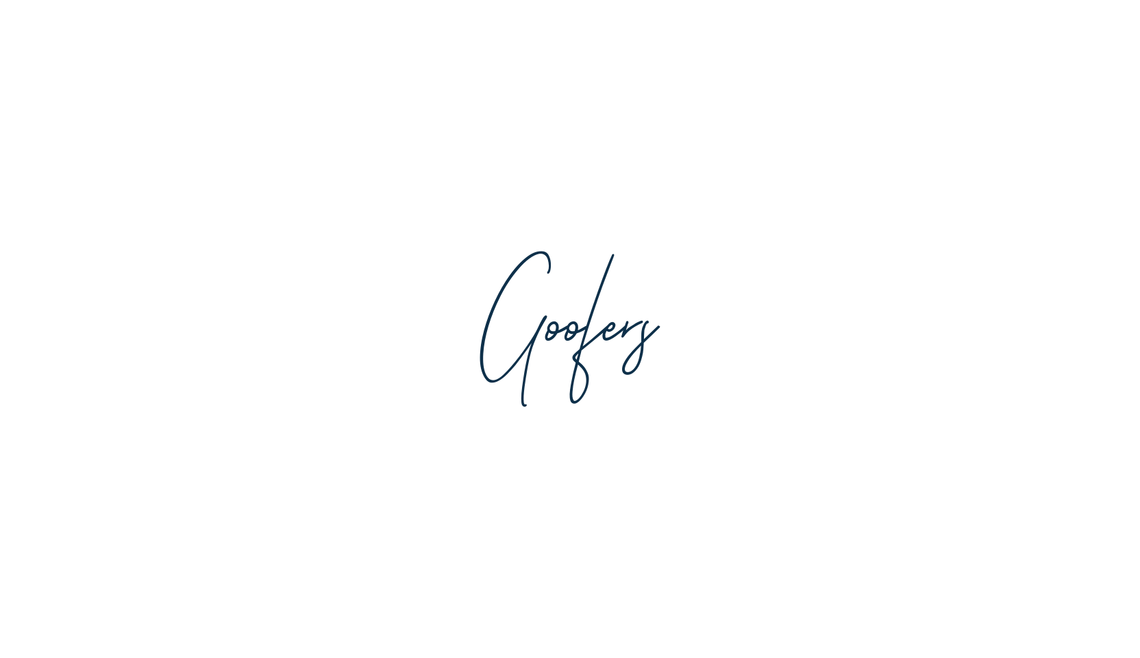 Goofers, handwriting font preview