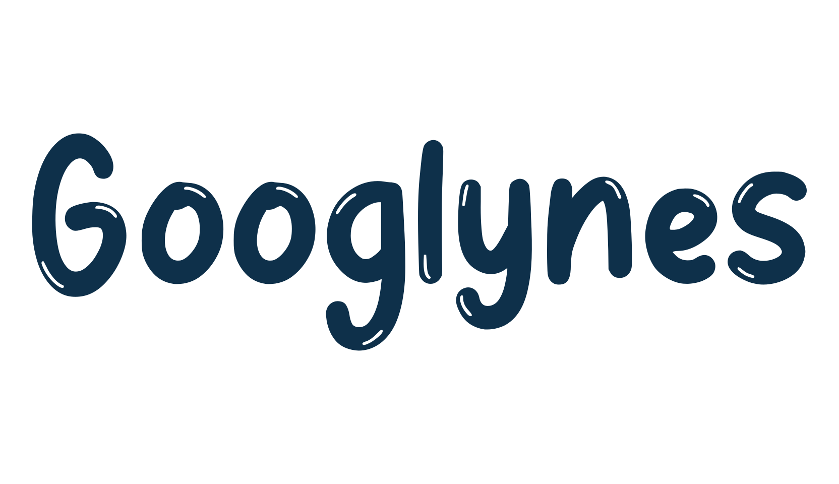 Googlynes, cartoon font preview