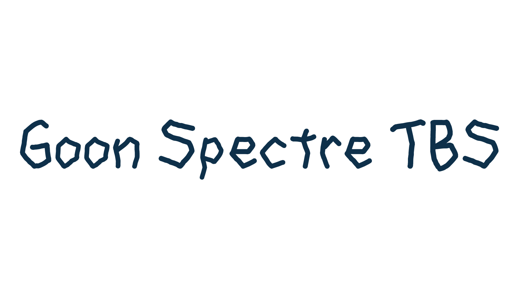 Goon Spectre TBS, fancy cartoon decorative comic font preview