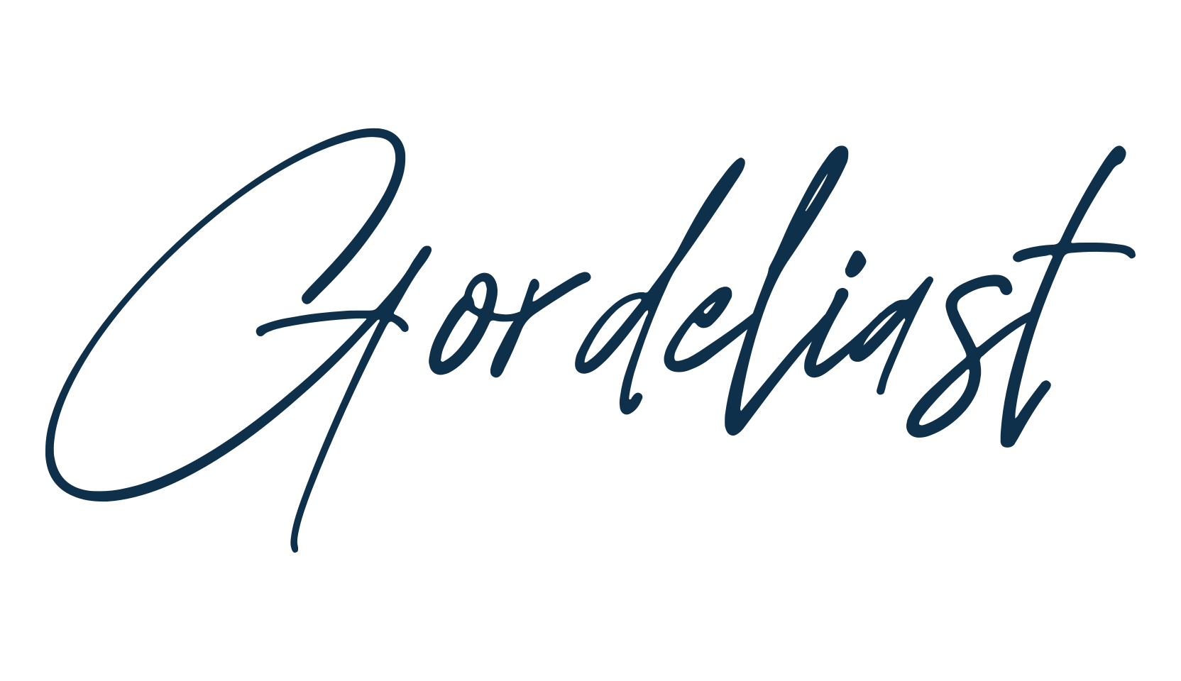 Gordeliast, handwriting font preview