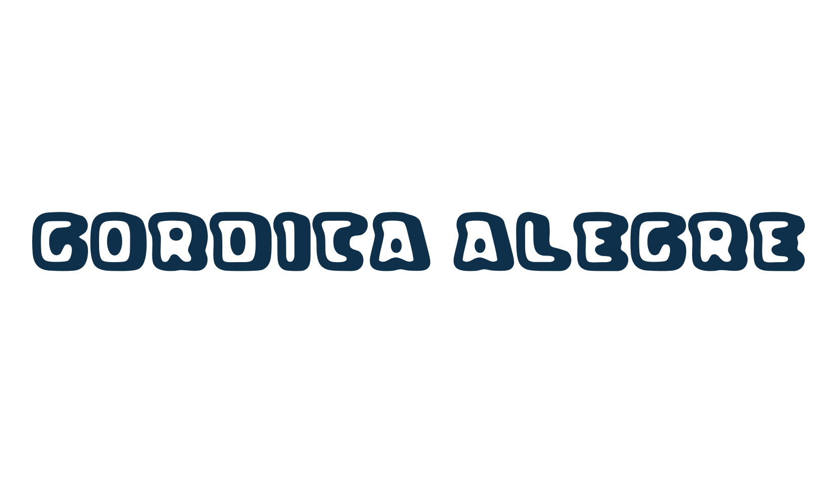 Gordita Alegre, cartoon font preview